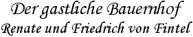 Der gastliche Bauernhof