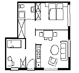 Grundriß Wohnung 1