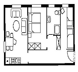 Grundriß der Wohnung 3